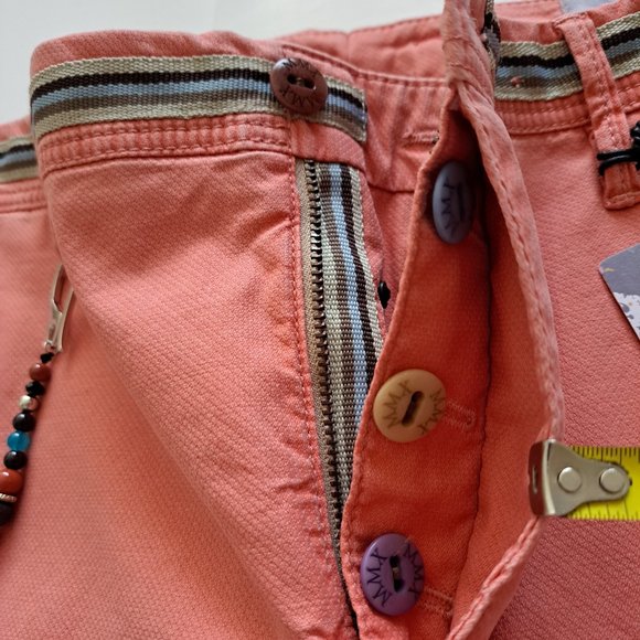 Men's MMX Germany Orange Shorts with Beads Size 34 / 32 - Picture 5 of 14